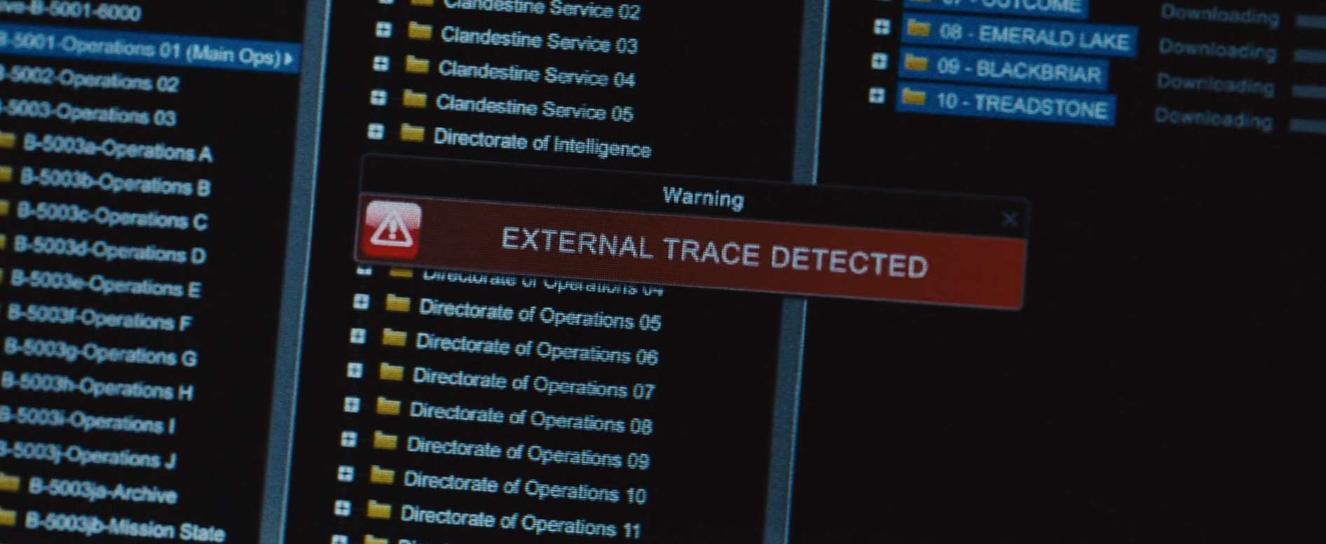 external trace detected external trace detected